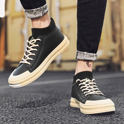 Zapatos Casuales Hombre con Cordones y Suela Transpirable