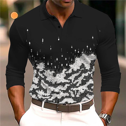 Polo Casual 3D Estampado para Hombre - Estilo Europeo y Americano - Image 11
