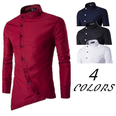 Camisa de Manga Larga con Cuello Diagonal - Image 2