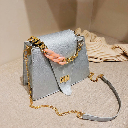 Bolso Bandolera de Cadena con Asa Simple para Mujer - Image 7
