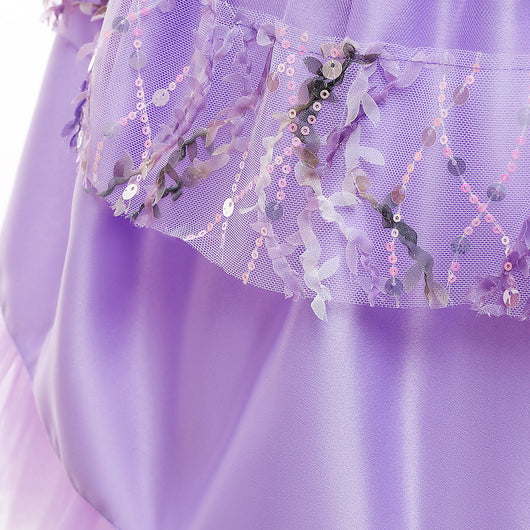 Vestido Princesa de Encaje Mesh sin Mangas para Niñas - Image 14