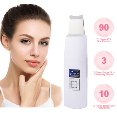 Limpiador Ultrasónico Facial con Masaje Vibratorio - Eliminador de Puntos Negros y Acné