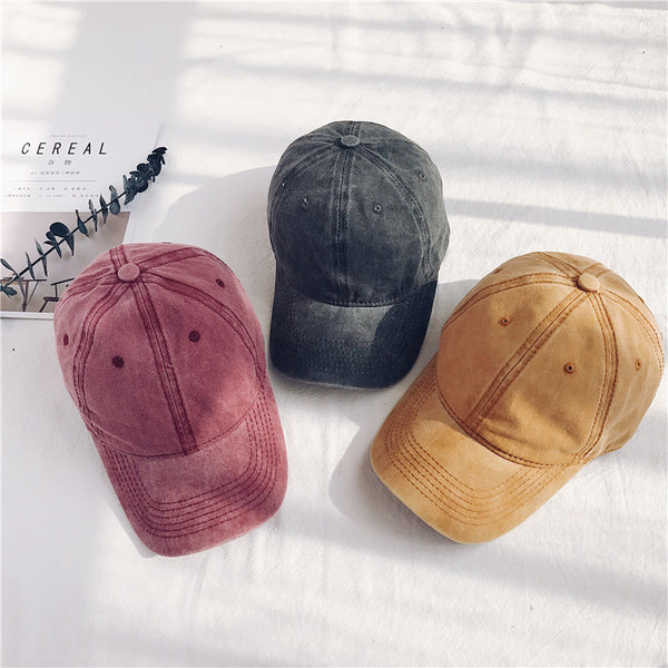 Gorra de Béisbol Retro Denim Lavado para Mujer - Algodón Suave Outdoor