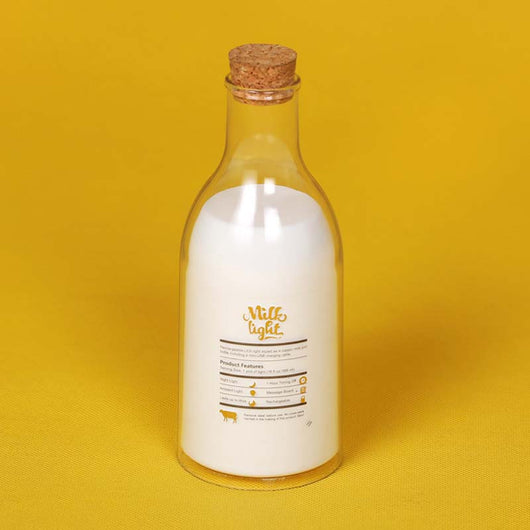 Lámpara Nocturna LED Recargable USB - Biberón Luminoso para Bebés