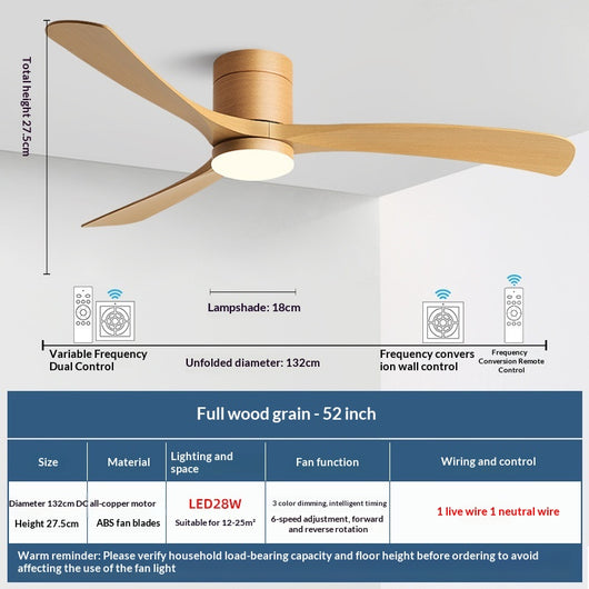 Ventilador de Techo con Luz Integrada Moderno y Minimalista - Image 32