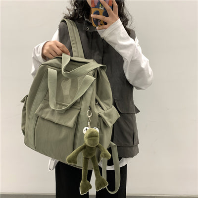 Mochila Universitaria de Gran Capacidad - Resistente Canvas para Estudiantes - Image 16