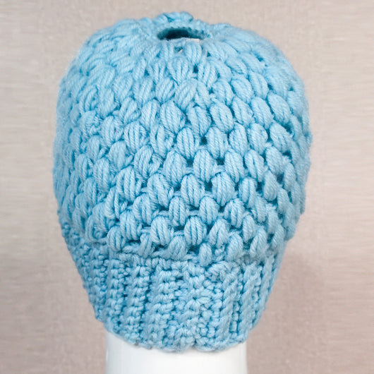 Gorro de Invierno Tejido con Agujero para Coleta - Diseño Europeo Elegante - Image 9