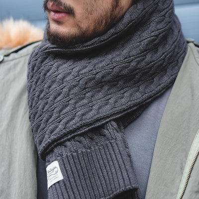 Bufanda Térmica para Hombre Estilo Coreano Invierno