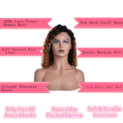 Peluca Rizada Corta Estilo Bobo - Cabello Natural Esponjoso y Voluminoso - Image 7