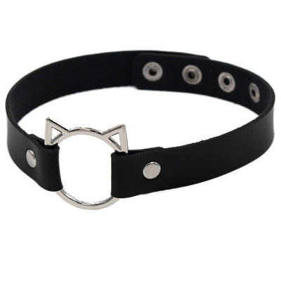 Collar de Cuero Punk Soft Girl con Cadena de Clavícula y Red - Image 12
