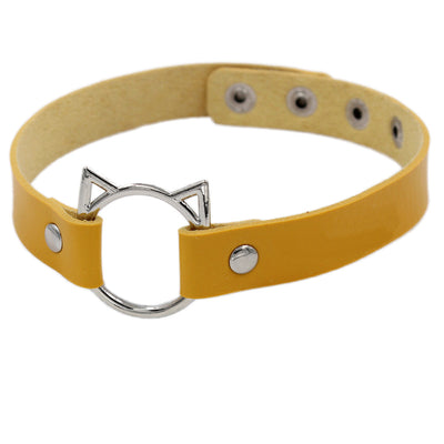 Collar de Cuero Punk Soft Girl con Cadena de Clavícula y Red - Image 17