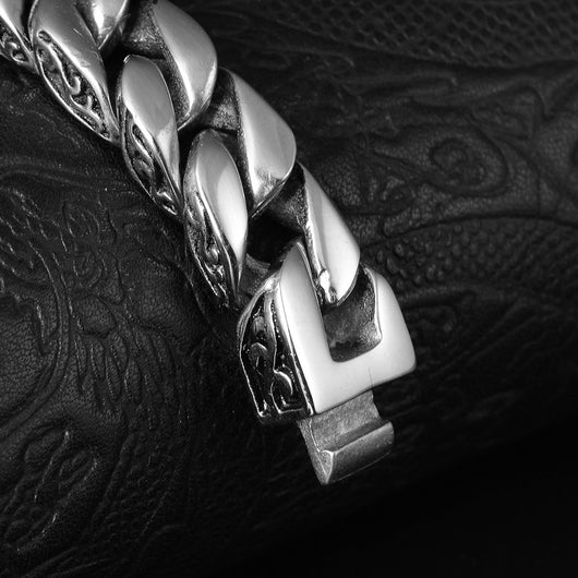 Pulsera de Acero Titanio para Hombre con Diseño Totem Trenzado - Image 9