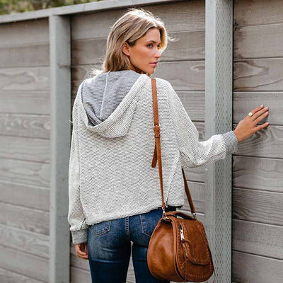 Sudadera con Capucha y Cordón Decorativo Estilo Europeo y Americano - Image 13