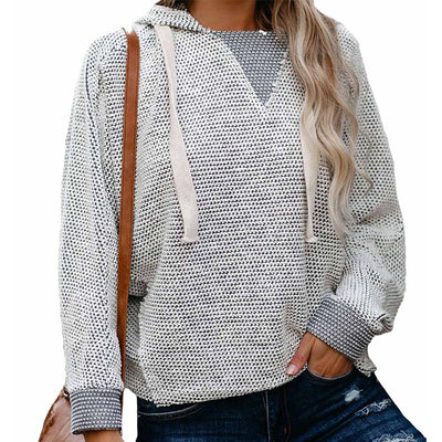 Sudadera con Capucha y Cordón Decorativo Estilo Europeo y Americano - Image 4