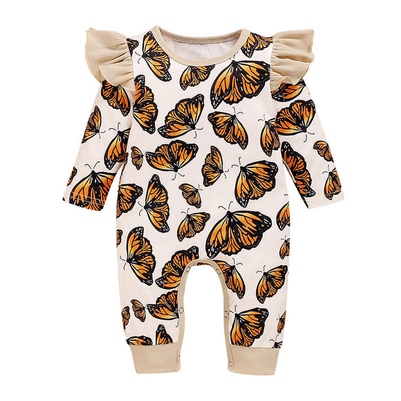 Mameluco Recién Nacido Diseño Mariposa Estilo Delicado