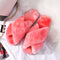 Pantuflas Invierno Mujer Peluche Cruzadas con Exterior Acolchado