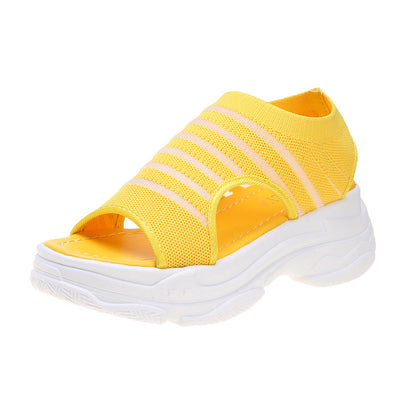 Sandalias Deportivas Mujer Malla Elástica Playa Estilo Romano - Image 2