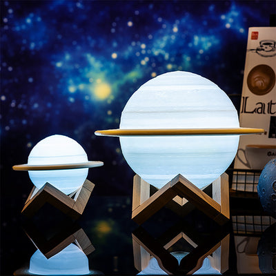 Lámpara Inteligente 3D de Saturno con Impresión Creativa - Image 14