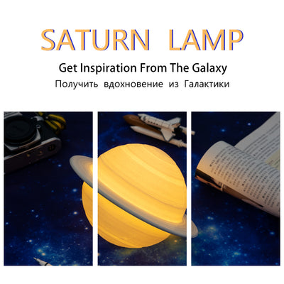 Lámpara Inteligente 3D de Saturno con Impresión Creativa - Image 17