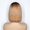 Peluca Bob Corto Ombré T4B 27 Encaje Frontal Cabello Humano