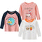 Camiseta Manga Larga Estilo Coreano para Niñas