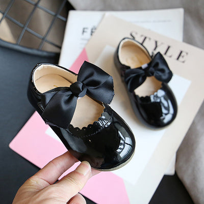 Zapatos Princesa de Cuero para Bebé Niña con Moño Elegante - Image 4