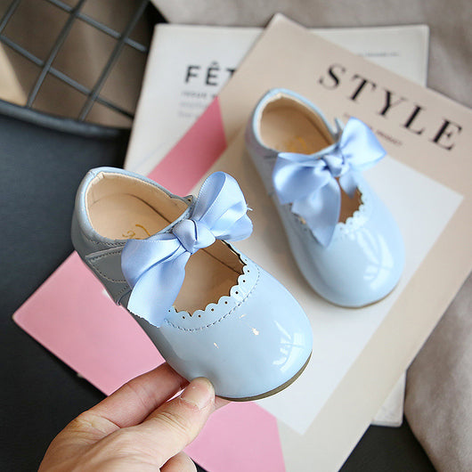 Zapatos Princesa de Cuero para Bebé Niña con Moño Elegante - Image 6