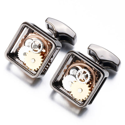 Botones de Movimiento con Engranajes Cuadrados para Hombre - Image 12