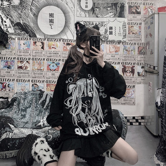 Sudadera Hoodie Felpa Original Pattern Dark Beautiful Girl - Image 10