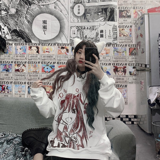 Sudadera Hoodie Felpa Original Pattern Dark Beautiful Girl - Image 5