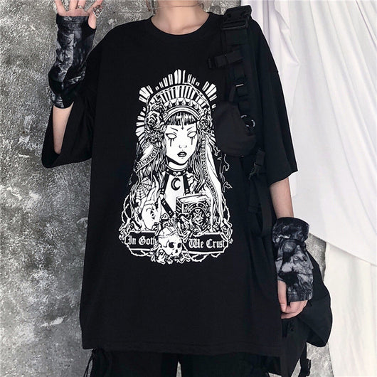 Camiseta Diablo Suelta de Manga Corta Unisex - Image 7