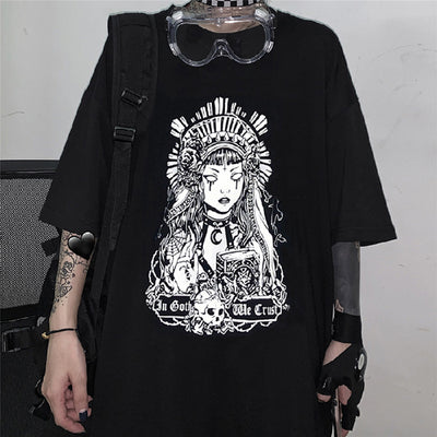 Camiseta Diablo Suelta de Manga Corta Unisex - Image 8