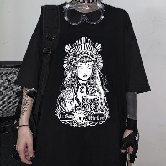 Camiseta Diablo Suelta de Manga Corta Unisex - Image 3