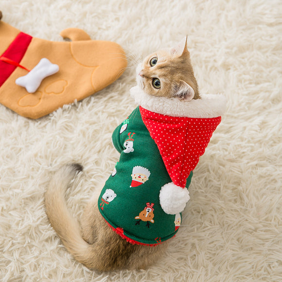 Abrigo Acolchado Navideño para Perros - Diseño Festivo