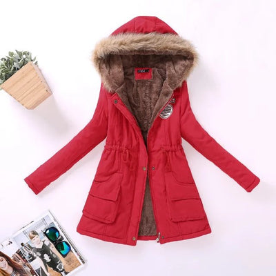 Chaqueta Acolchada Talla Grande Otoño-Invierno con Capucha - Image 5