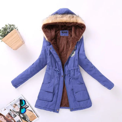 Chaqueta Acolchada Talla Grande Otoño-Invierno con Capucha - Image 11