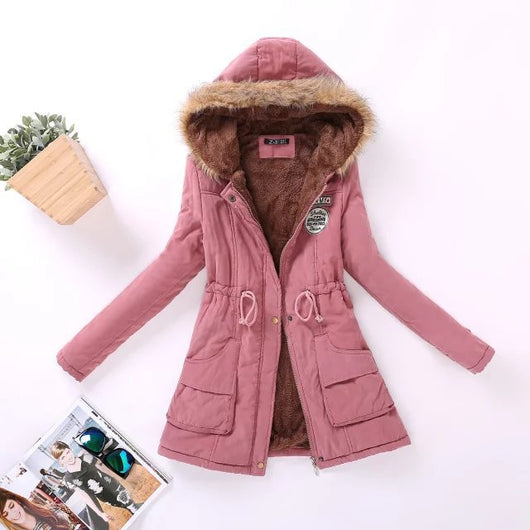 Chaqueta Acolchada Talla Grande Otoño-Invierno con Capucha - Image 14