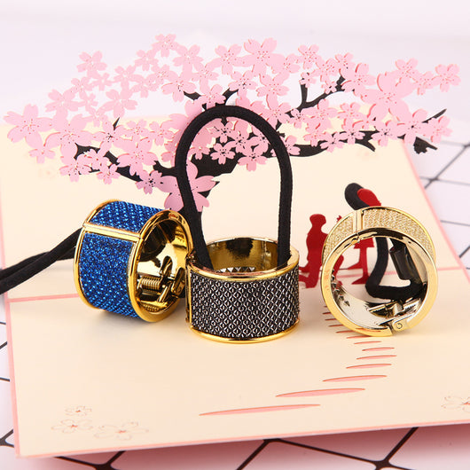 Hebilla de Cabello Coreana Aleación Dorado Rosado - Accesorio Elegante para Coleta - Image 8