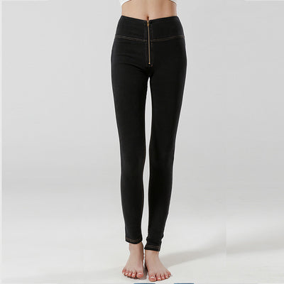 Pantalón Mezclilla Ajustado Cintura Alta Realza Glúteos - Image 9