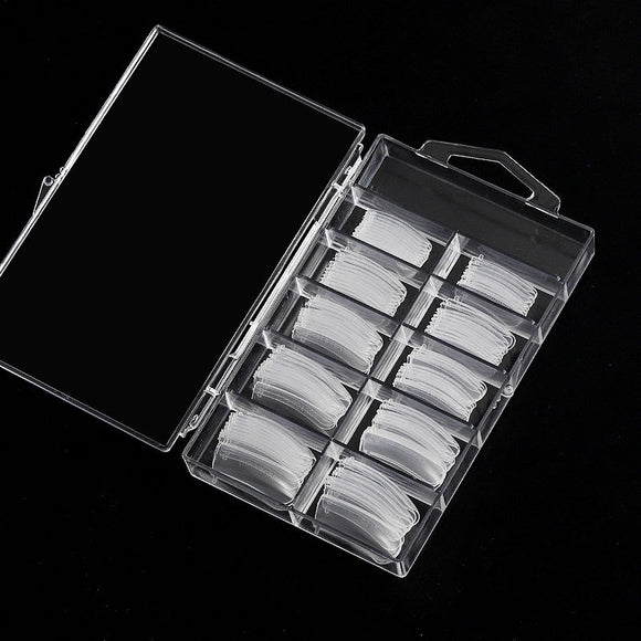 Kit Profesional de Extensiones de Uñas con Soporte de Papel y Moldes de Cristal