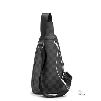 Bolsa Mensajero Casual Estilo Coreano en Cuero PU para Hombre - Image 5