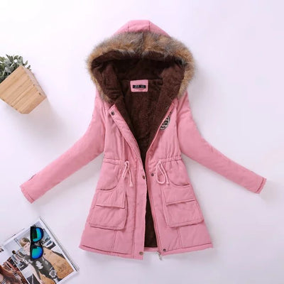 Chaqueta Acolchada Talla Grande Otoño-Invierno con Capucha - Image 43