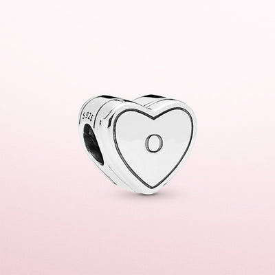 Caja de Anillo en Forma de Corazón Plateada con Detalles Beaded - Image 3