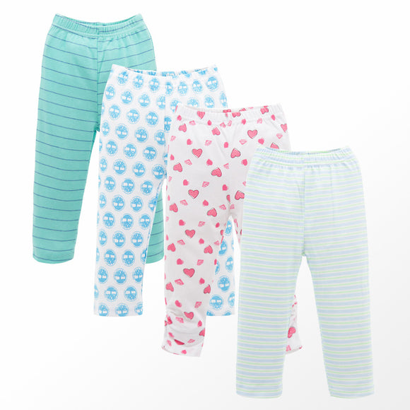 Pijamas de 4 Piezas Leggings Primavera para Bebé