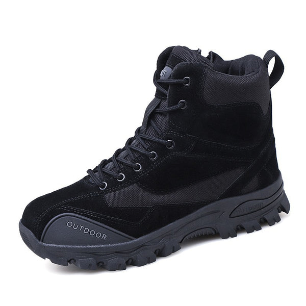Botas Tácticas Militares de Cuero para Hombre - Estilo Ejército Estadounidense