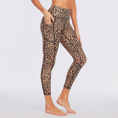 Leggins Yoga Cintura Alta Estampado Leopardo Multicolor - Image 2