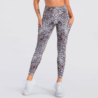 Leggins Yoga Cintura Alta Estampado Leopardo Multicolor - Image 6