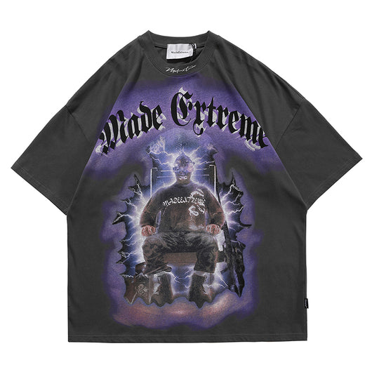 Camiseta Estampada de Manga Corta Estilo Urbano - Image 4