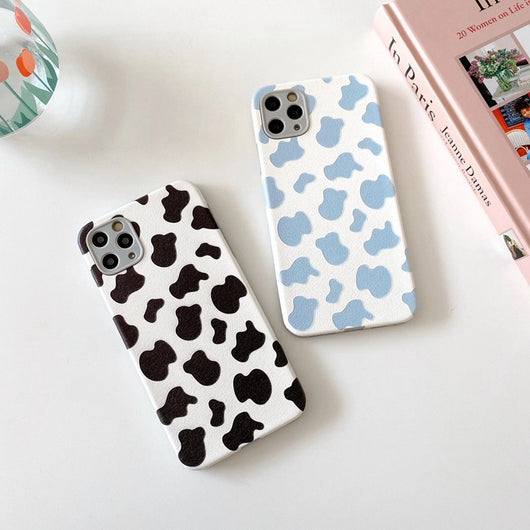 Funda para Celular Patrón Vaca Blanco y Negro Estilo Coreano - Image 11