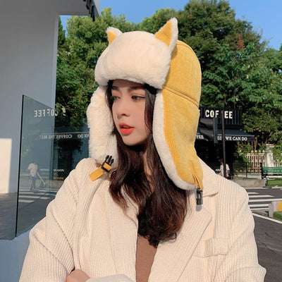 Gorro Lei Feng con Orejas de Gato Estilo Coreano para Mujer - Image 7